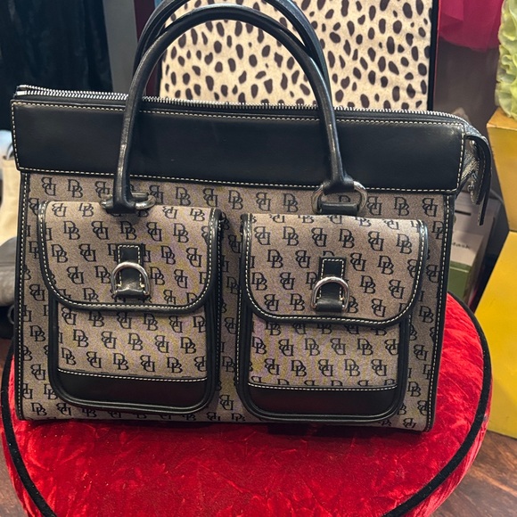 Dooney & Bourke Handbags - Dooney & Bourke Black and Gray Satchel